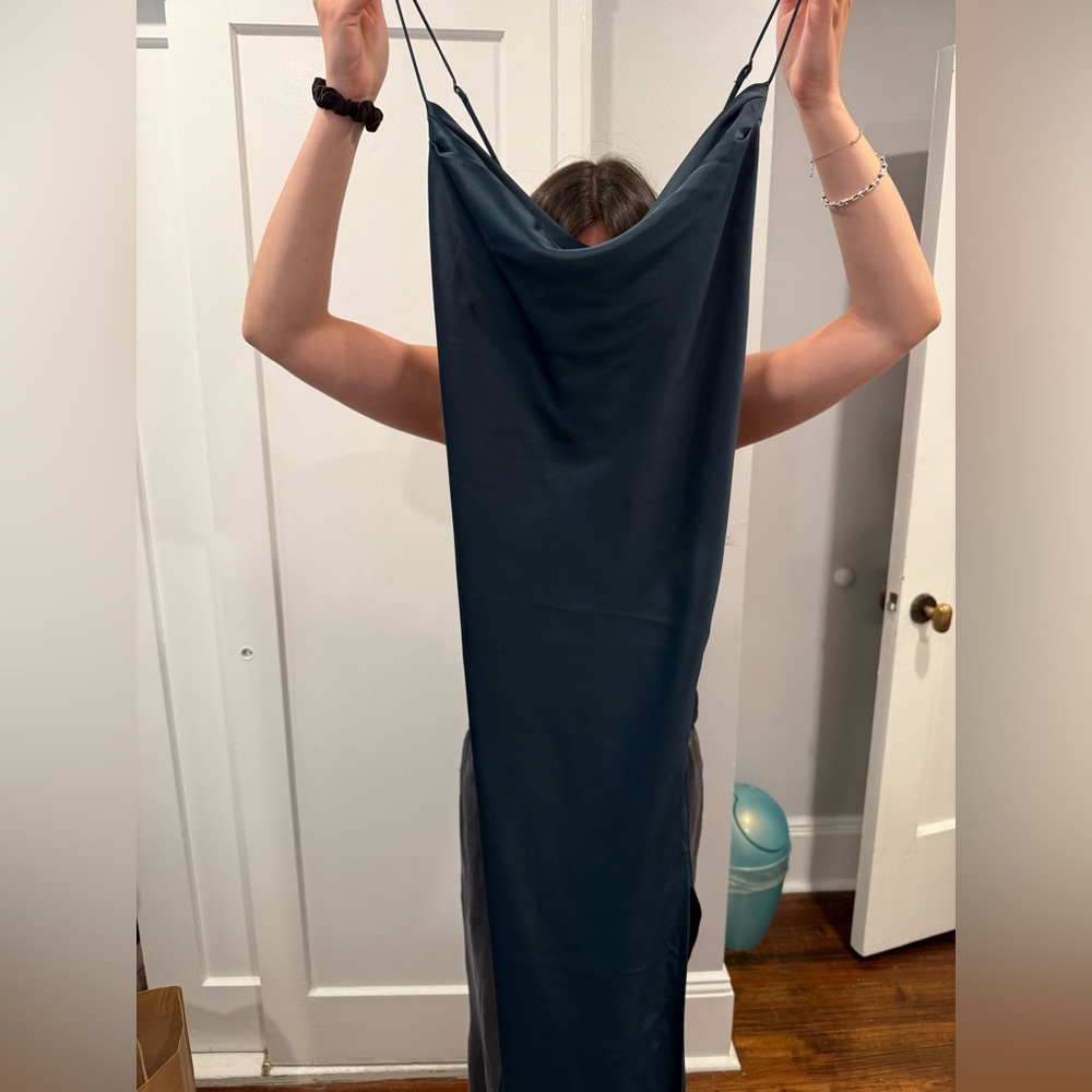 Elegant Blue Banana Republic Long Dress